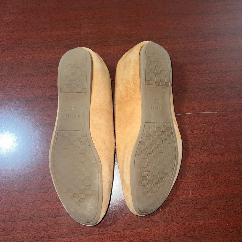 Birdies Women's Tan Suede Loafers - Picture 4 of 5